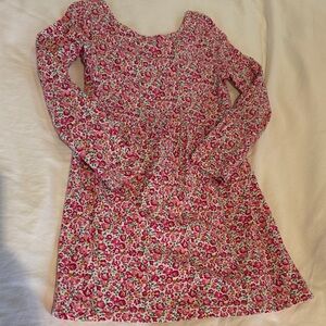 Floral Pink Kids Dress